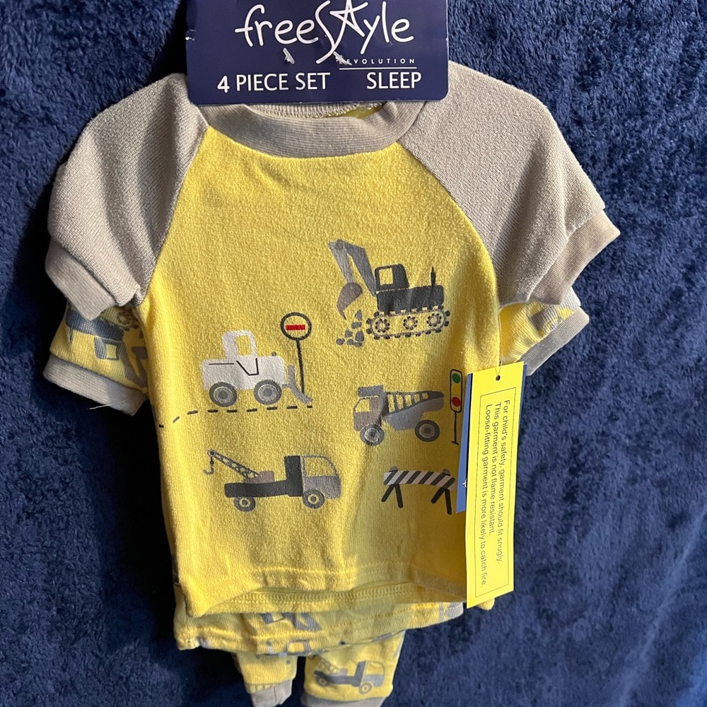 Boys 4-Piece Pajama Set